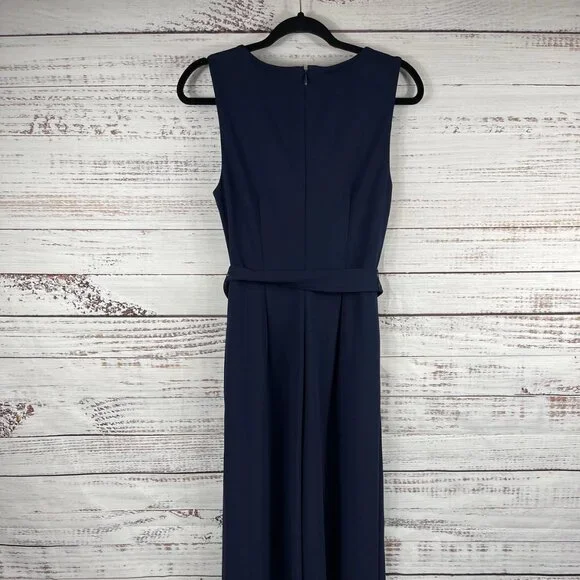 Calvin Klein Jumpsuit Womens Navy Blue Sleeveless - Picture 2 of 8